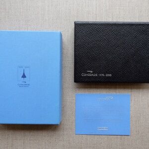Vintage Concorde Smythson Planner - supersonic passenger amenities.